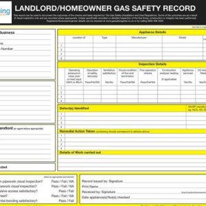 CP12 Gas Safety Certificate
